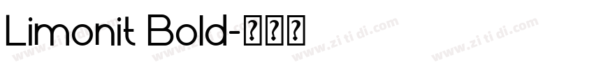 Limonit Bold字体转换 Limonit Bold字体转换